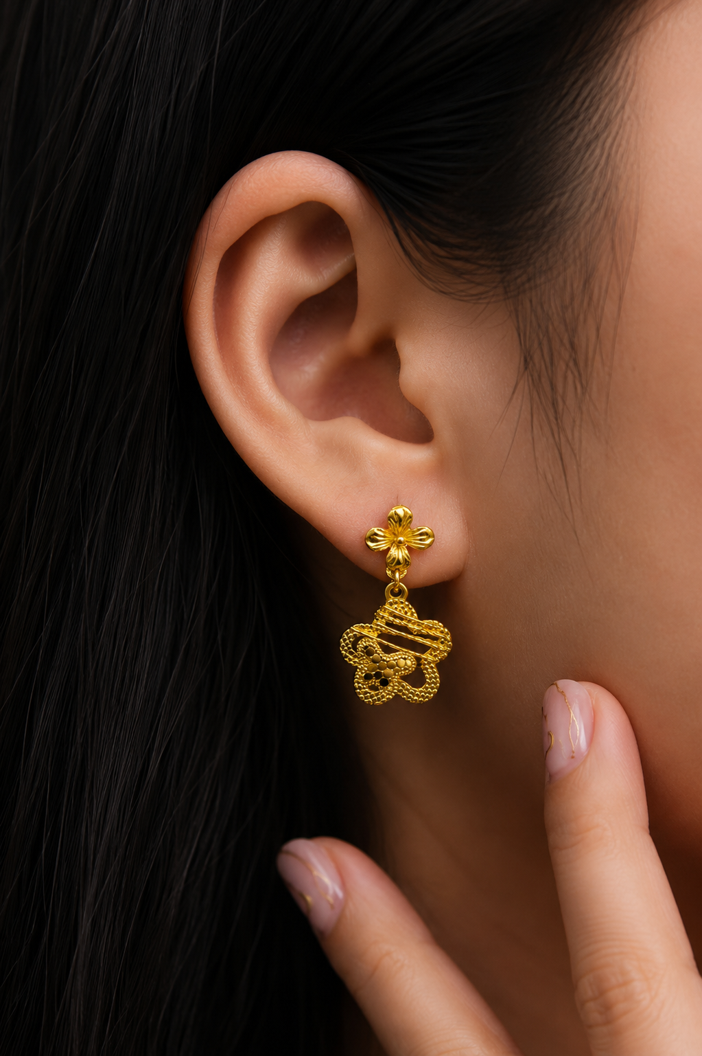 FLOWER STAR EARRING