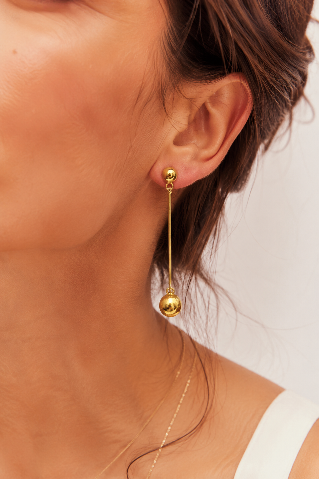 HANGING BALL EARRING