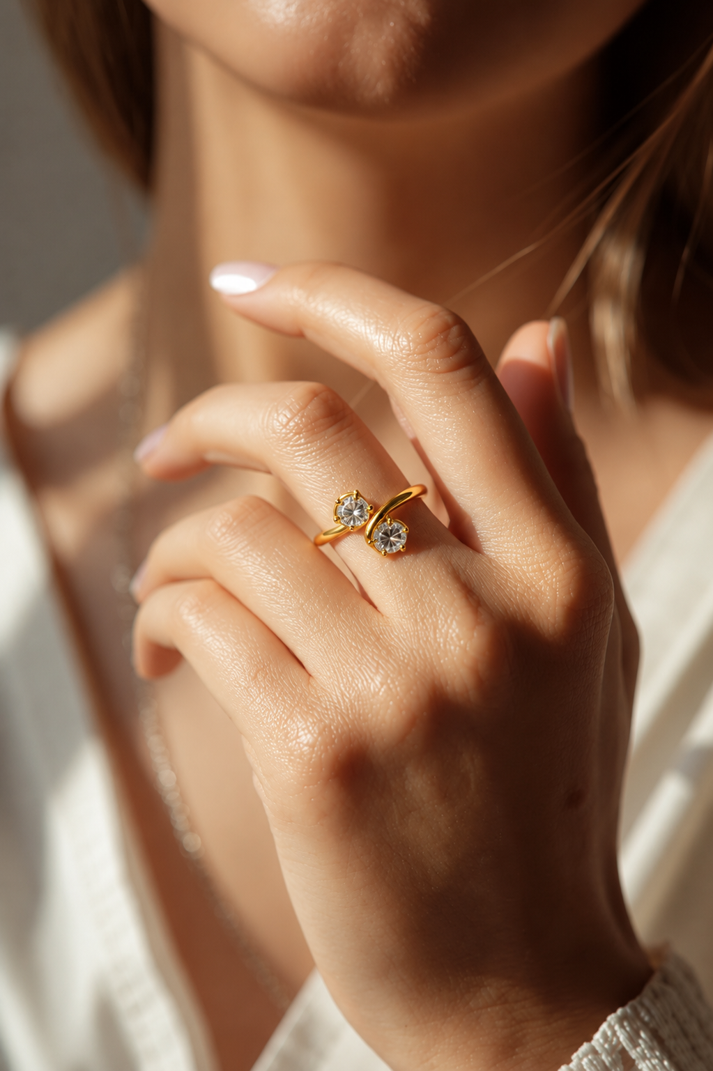 PAHAT DIAMOND SWIRL RING