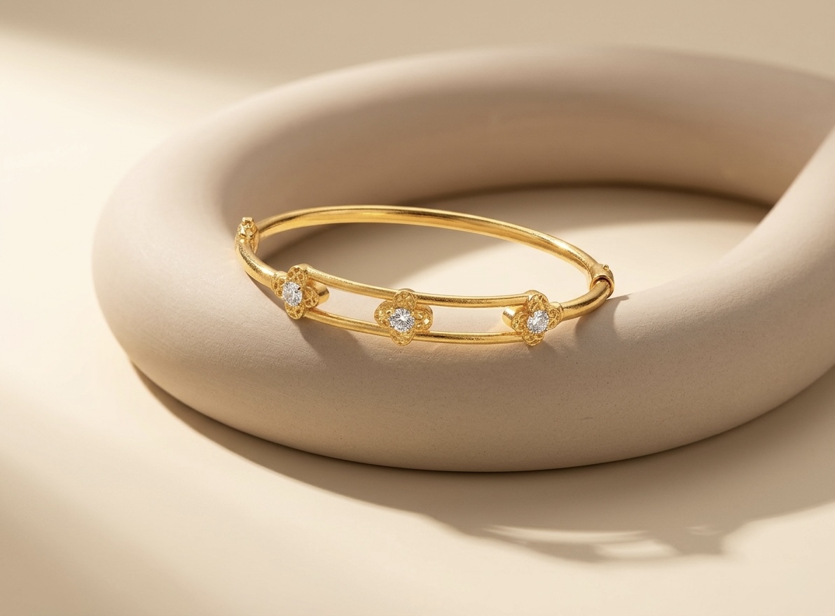 FLOWER STM 2C BANGLE