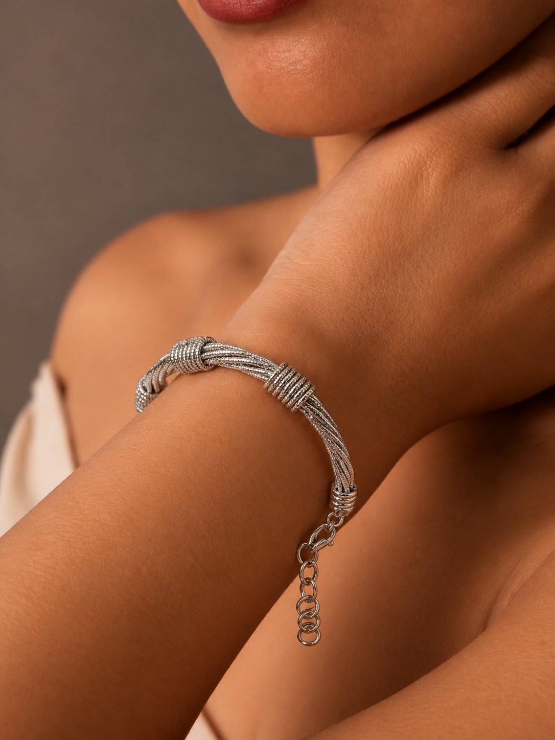 VELORA CHARMS ITALIA CHROME BANGLE