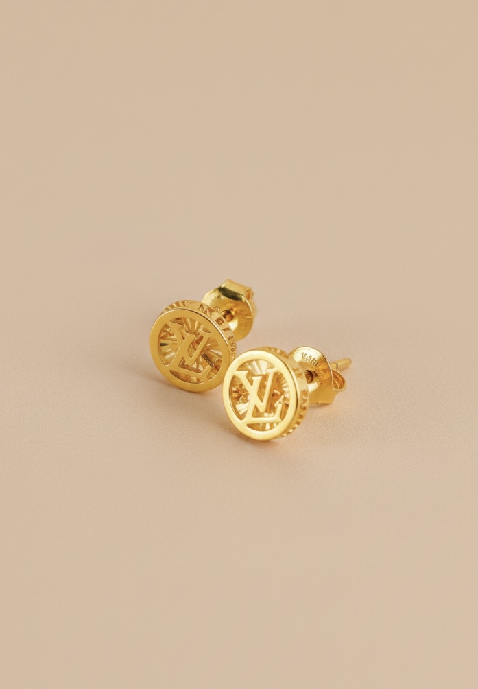 LV BUTTON EAR RING