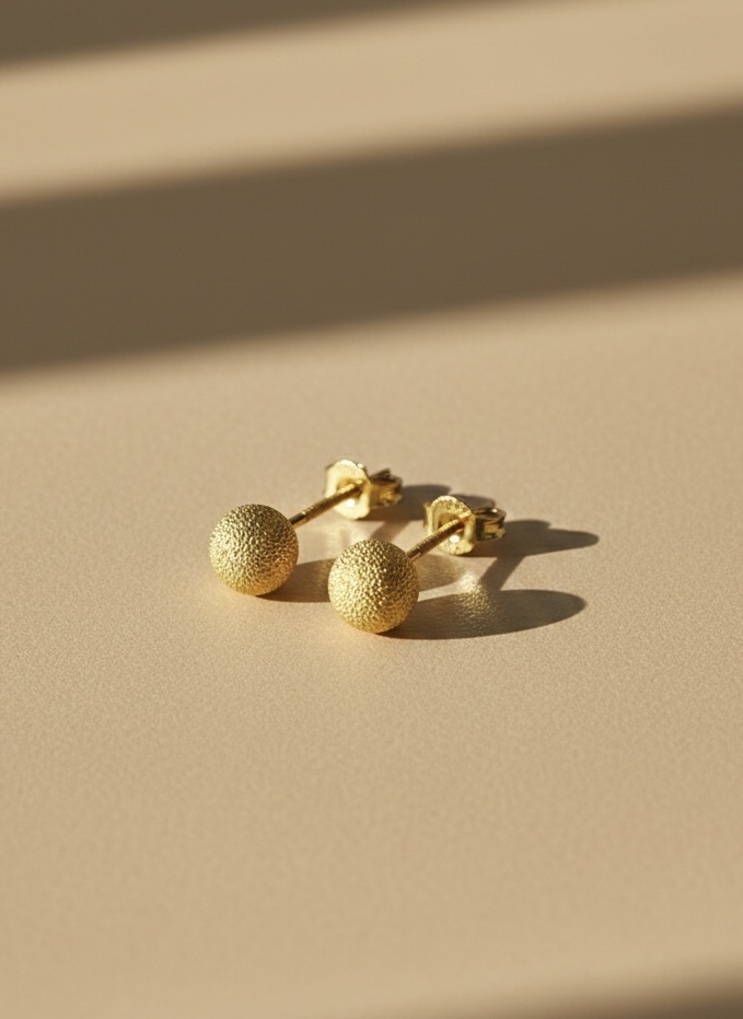 SAND BALL EARRING