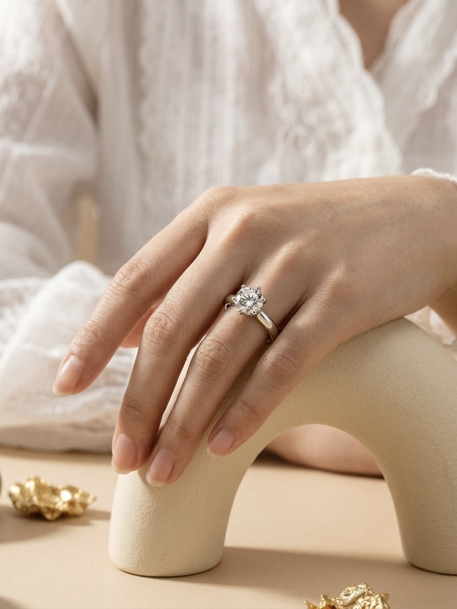 DIAMOND CUT CHROME RING