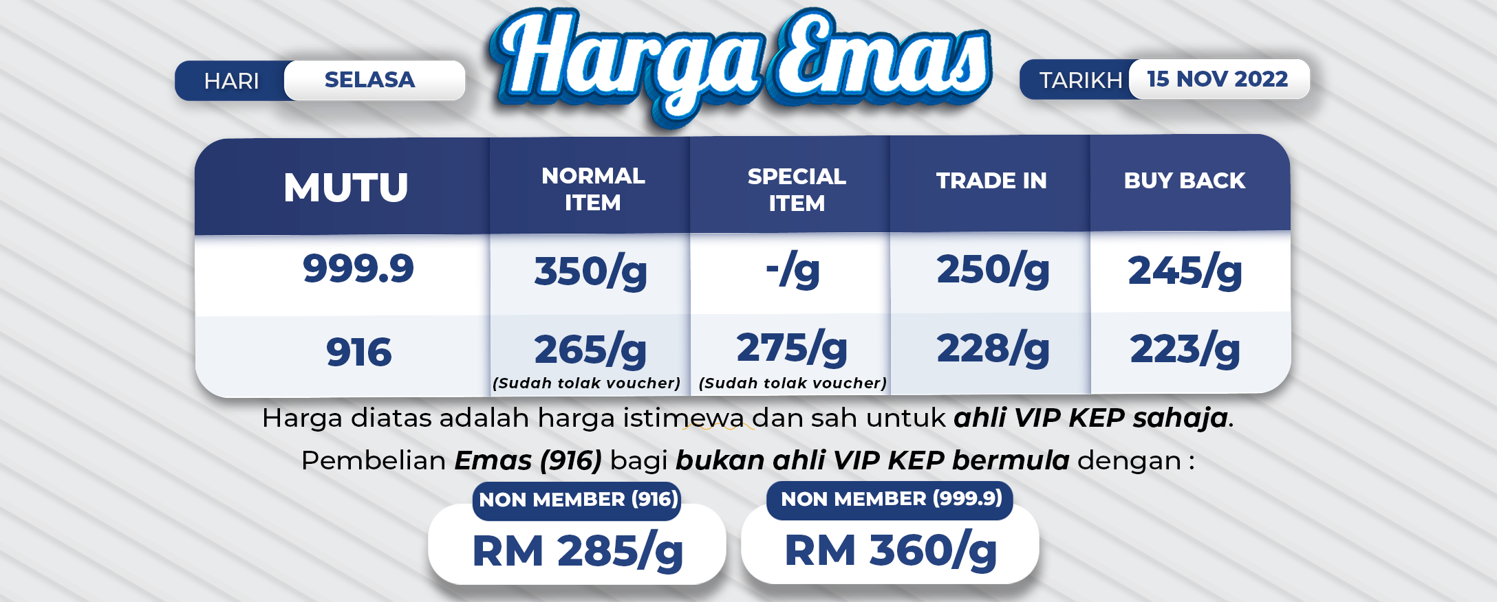 harga emas 916